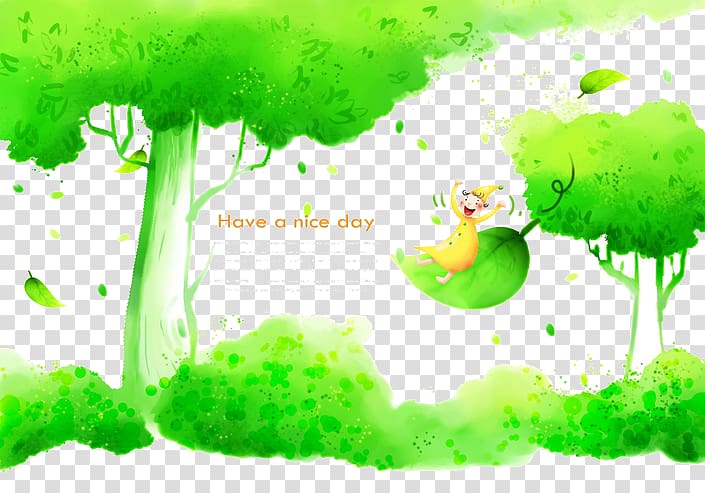 Cartoon , Healthy green background material transparent background PNG clipart