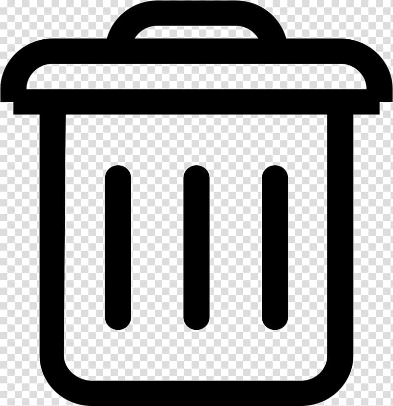 Computer Icons Black and white, Trash icon transparent background PNG clipart