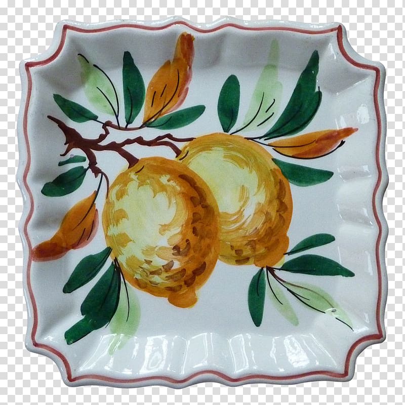 Ceramic Platter Fruit Dish Network, hand-painted fruit transparent background PNG clipart