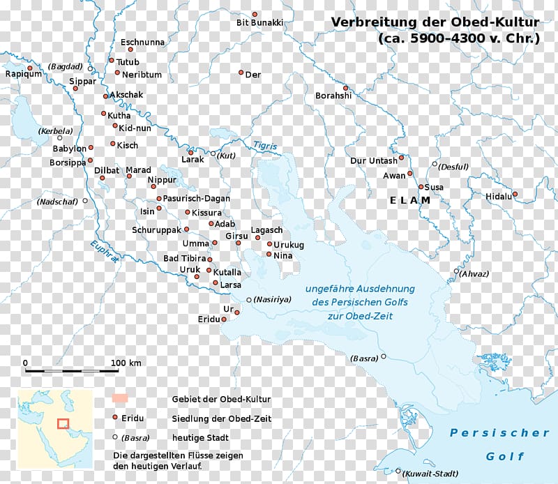 Ubaid period 7th millennium BC 5th millennium BC Cultura Umm Dabaghiyah Mesopotamia, map transparent background PNG clipart