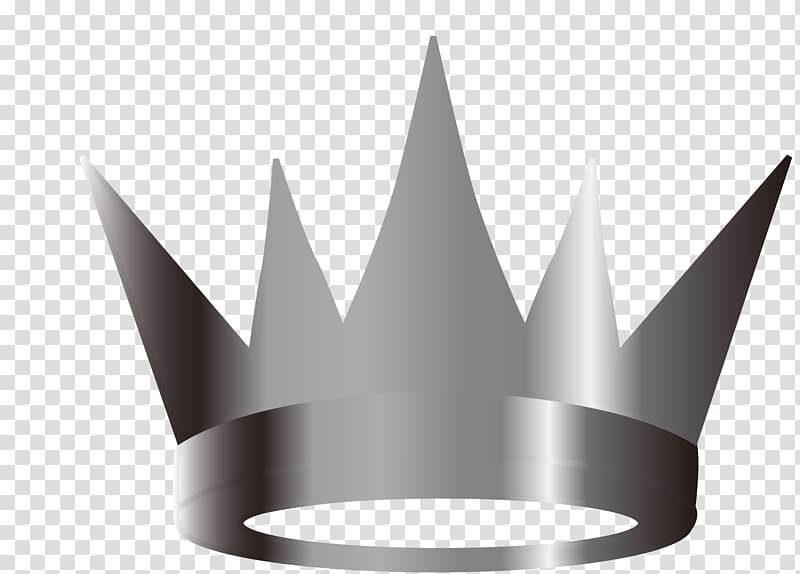 gray crown art, Crown, Silver Crown transparent background PNG clipart