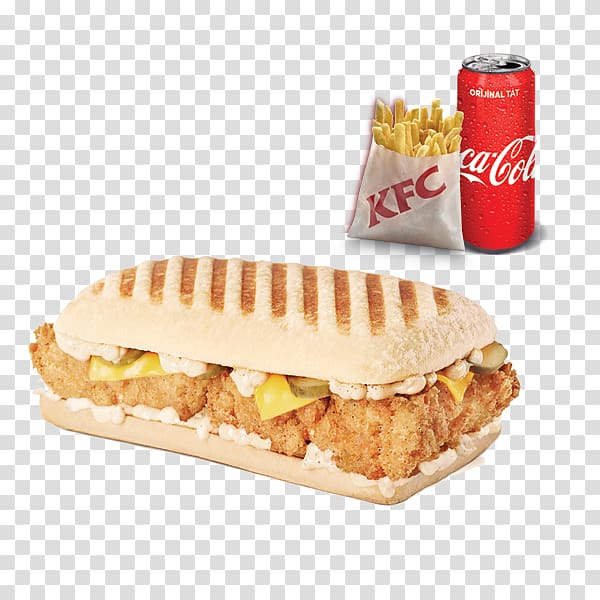 Breakfast sandwich Panini KFC Ham and cheese sandwich Cheeseburger, hot dog transparent background PNG clipart