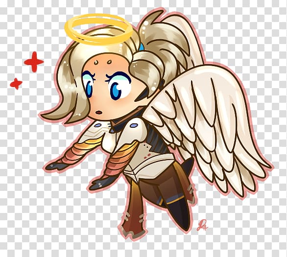Overwatch Anime Mei BlizzCon Mercy, angel baby transparent background PNG clipart
