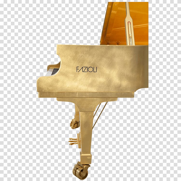 Fazioli Gold leaf Grand piano, golden leaves transparent background PNG clipart