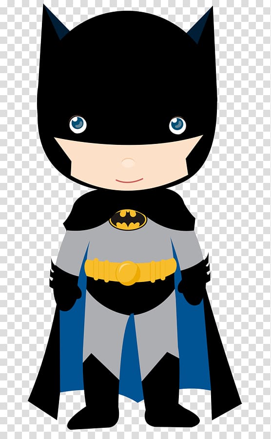 Batman Batgirl The Flash Superhero Diana Prince, chibi superman transparent background PNG clipart