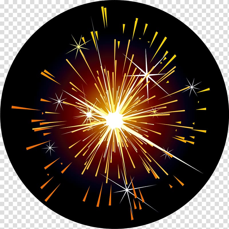 Fireworks Destello, Dream yellow fireworks flash transparent background PNG clipart