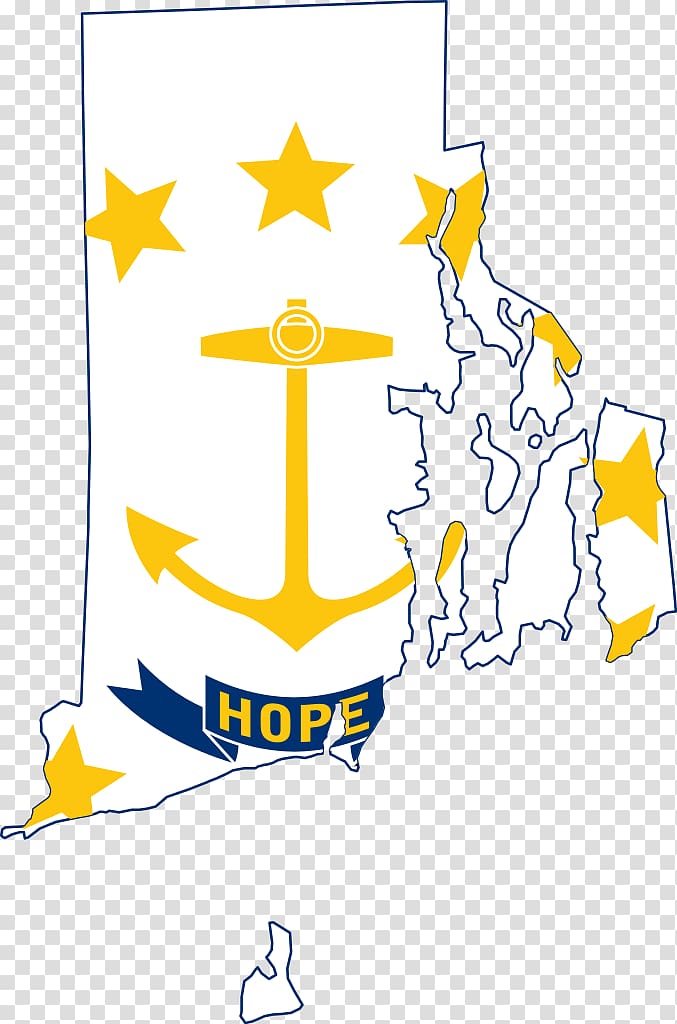 Flag of Rhode Island State flag U.S. state, Rhode Island transparent background PNG clipart