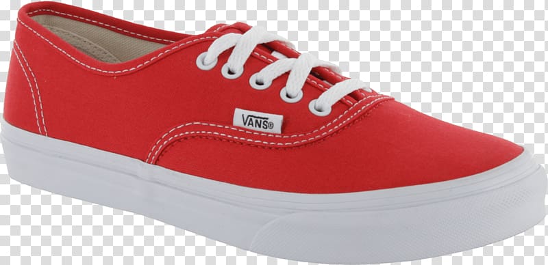 Sneakers Skate shoe Red Vans, white shoes transparent background PNG clipart