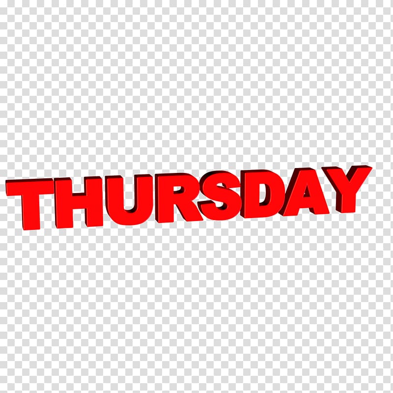 Thursday Portable Network Graphics Word Computer font, Cartoon Calendar transparent background PNG clipart