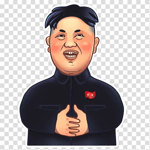 Kim Jong-un North Korea Sticker Telegram Politician, kim jong-un transparent background PNG clipart