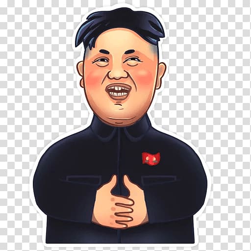 Kim Jong-un Sticker Telegram Politician North Korea, kim jong-un transparent background PNG clipart