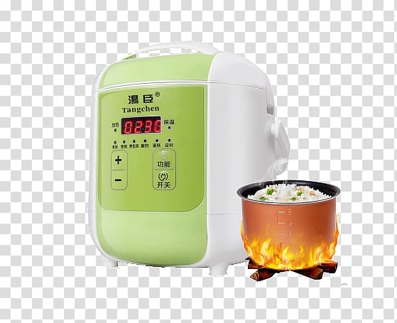 Rice cooker Kitchen Home appliance, Smart mini rice cooker transparent background PNG clipart