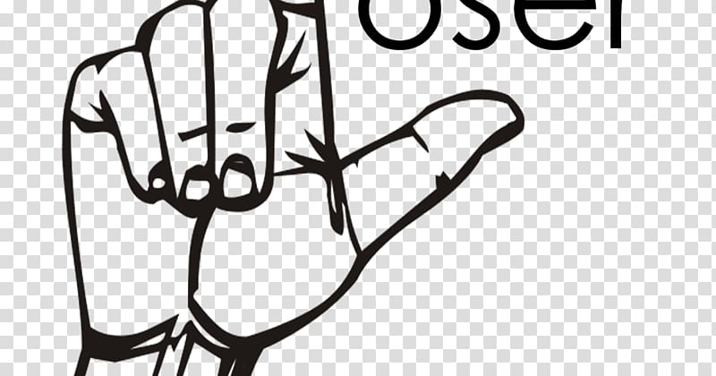 American Sign Language Baby sign language, loser transparent background PNG clipart