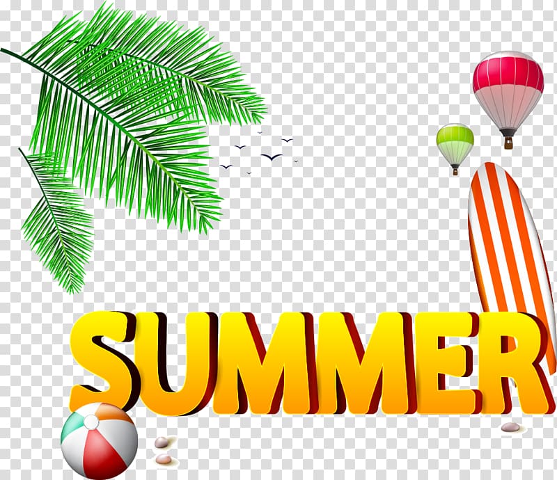 Beach ball Summer, summer Fonts transparent background PNG clipart