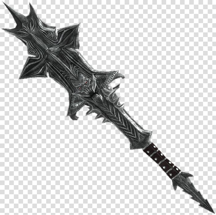 The Elder Scrolls V: Skyrim – Dragonborn The Elder Scrolls Online Mace Weapon Oblivion, weapon transparent background PNG clipart