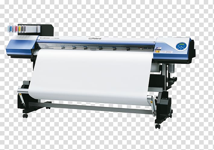 Inkjet printing Digital printing Wide-format printer, plotter roland transparent background PNG clipart