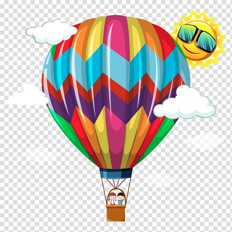 hot air balloon transparent background PNG clipart