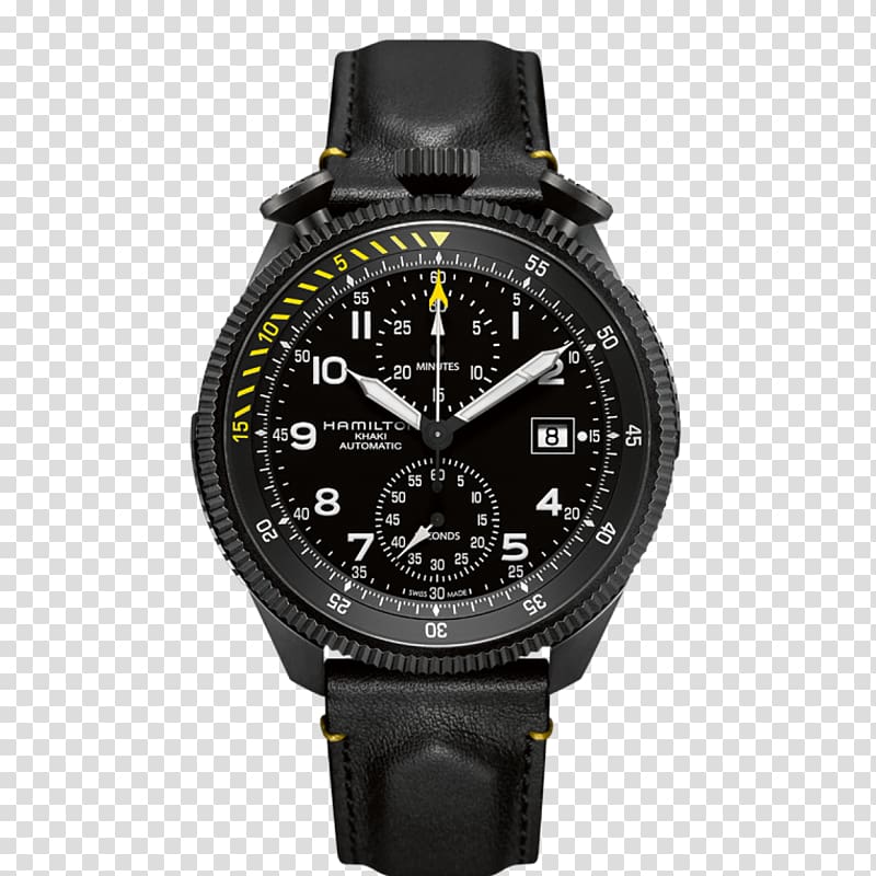 Hamilton Watch Company Hamilton Khaki Aviation Pilot Auto Automatic watch 0506147919, Hamilton Watch Company transparent background PNG clipart