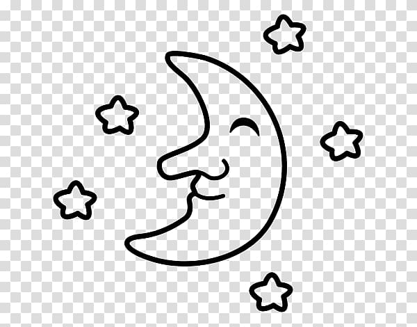 Drawing Painting Moon Cloud Star, painting transparent background PNG clipart