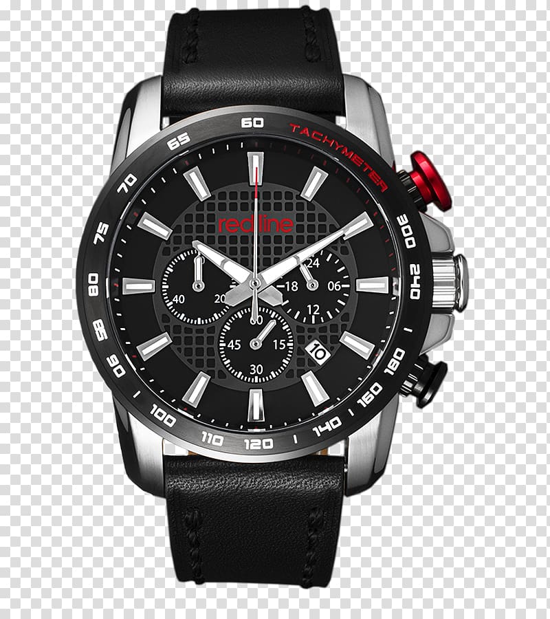Alpina Watches Seiko Chronograph Watch strap, redline speedometer transparent background PNG clipart