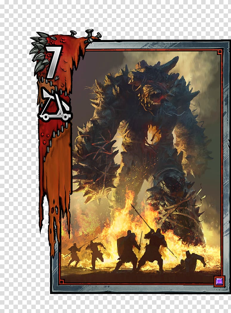 Gwent: The Witcher Card Game The Witcher 3: Wild Hunt Elemental CD Projekt, Fire Card transparent background PNG clipart