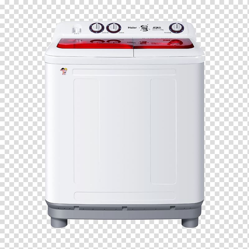 Washing machine Haier, Haier washing machine decorative design free transparent background PNG clipart