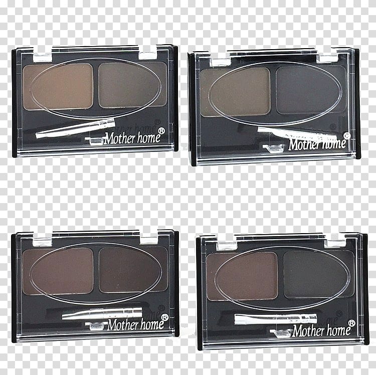 Box Eyebrow Powder Eye shadow, Four boxes of eyebrow eyebrow dye tools transparent background PNG clipart