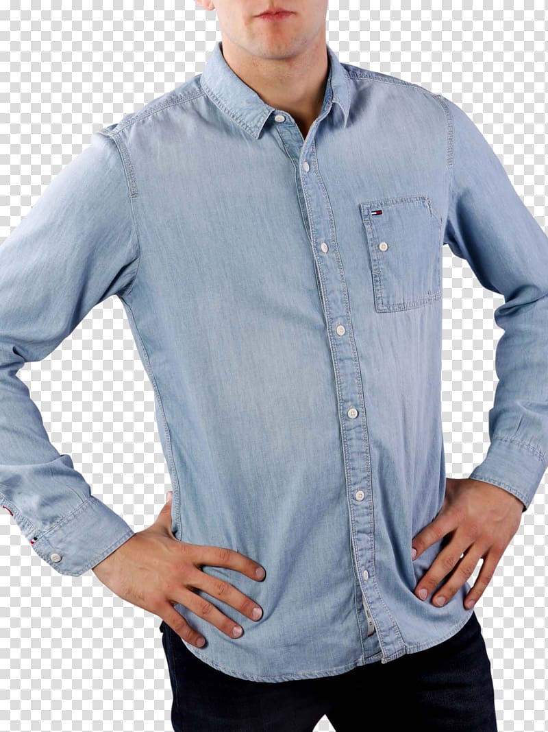 Dress shirt Denim Jeans Tommy Hilfiger, dress shirt transparent background PNG clipart