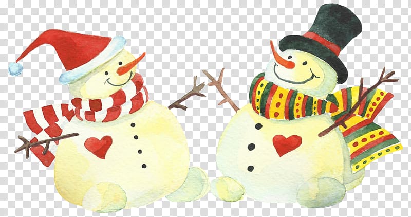 Snowman Illustration, Snowman material transparent background PNG clipart