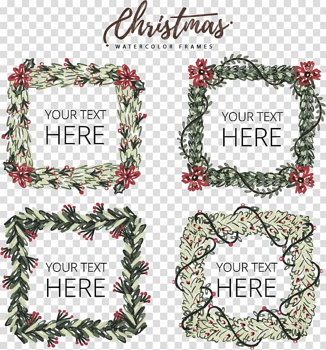Christmas Euclidean , Drawing Border Square festival transparent background PNG clipart