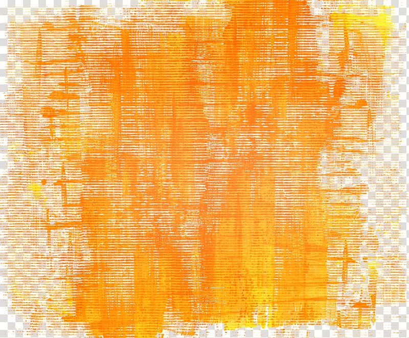 Orange Watercolor painting, Simple orange abstract oil painting high-quality transparent background PNG clipart