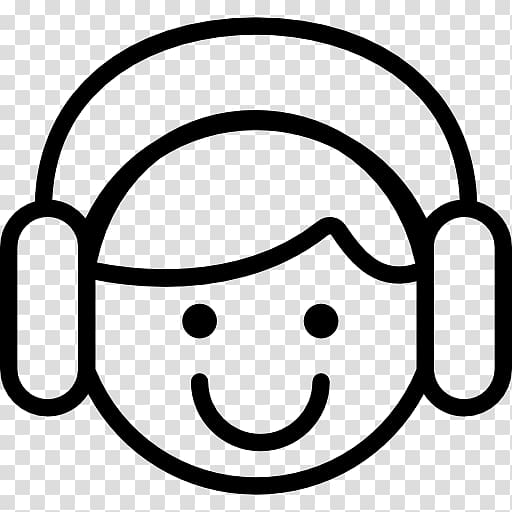 Emoticon Computer Icons, listen to the music transparent background PNG clipart