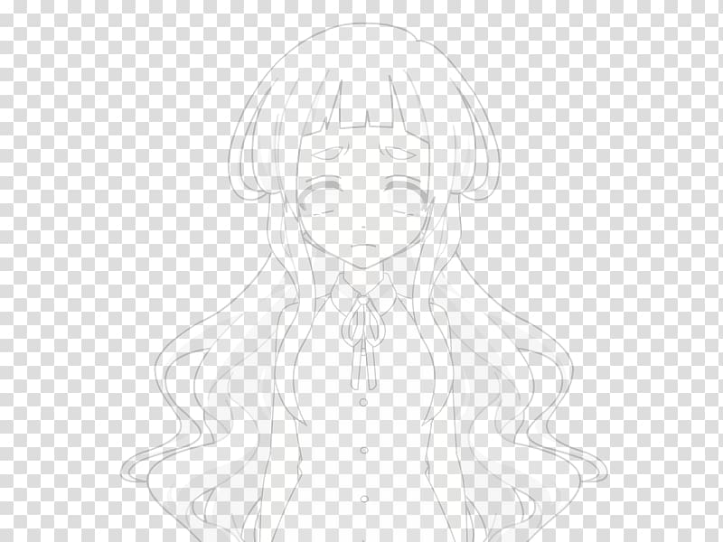 Line art Drawing Sketch, Little Ghost transparent background PNG clipart