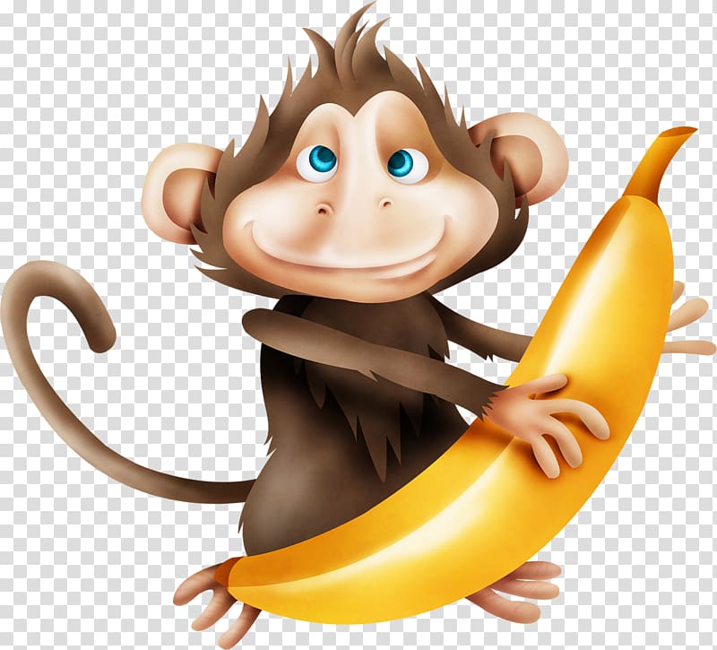 Monkey Cartoon Drawing , A little monkey transparent background PNG clipart