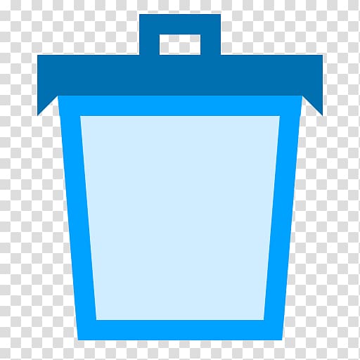blue square angle area, Trash Empty transparent background PNG clipart
