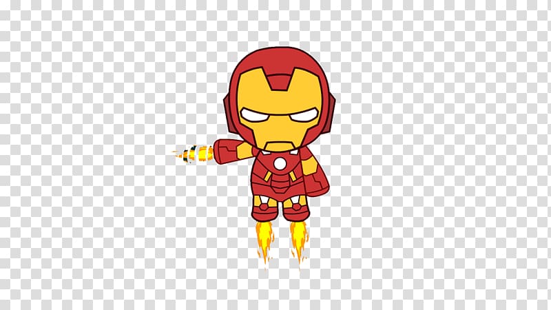 Iron Man illustration, Iron Man Superhero Cartoon, Iron Man anime transparent background PNG clipart