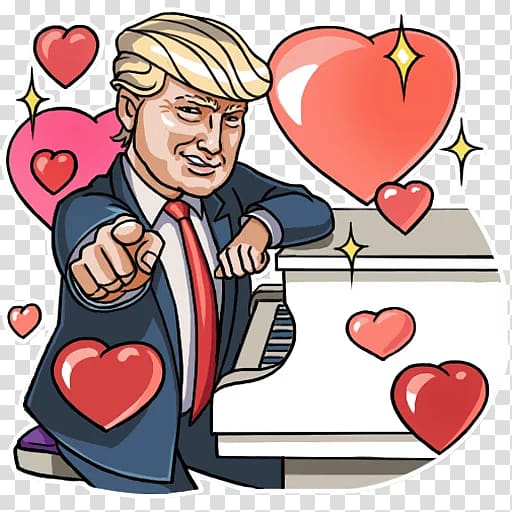 Donald Trump Telegram Sticker United States Messaging apps, donald trump transparent background PNG clipart
