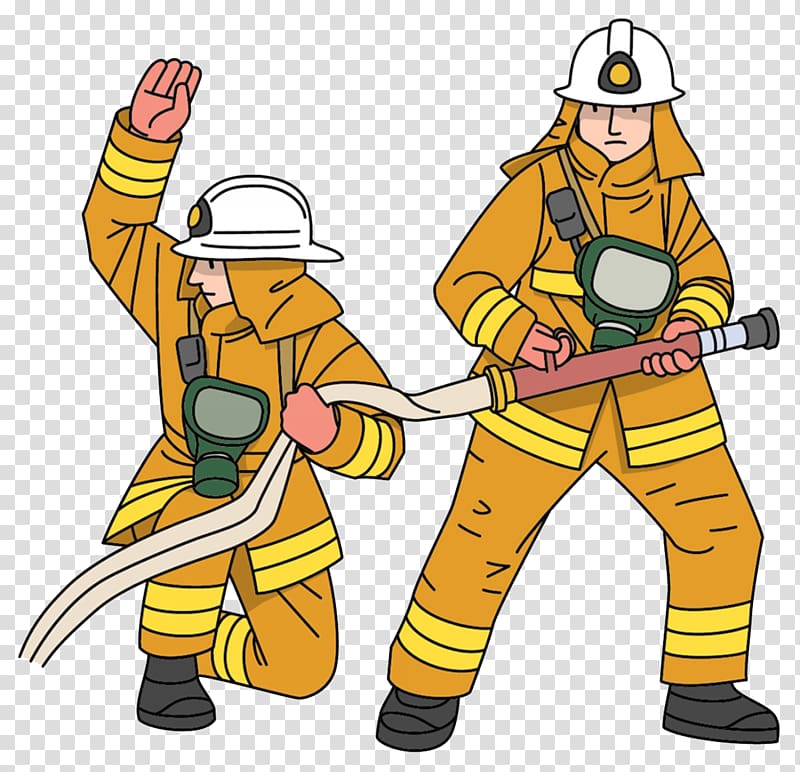 Firefighter Fire department , Firefighters Cartoon Creative transparent background PNG clipart