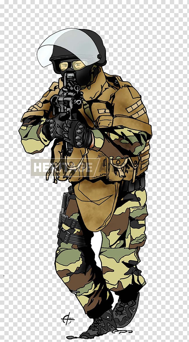 Soldier Military camouflage Infantry Commando parachutiste de l\'air n° 10, Soldier transparent background PNG clipart