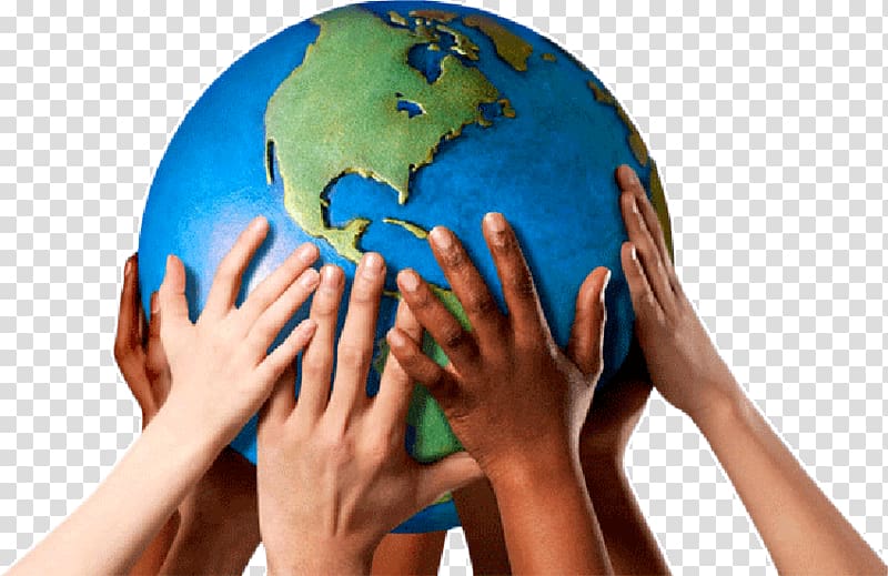 Earth Day World Globe Hand, earth transparent background PNG clipart