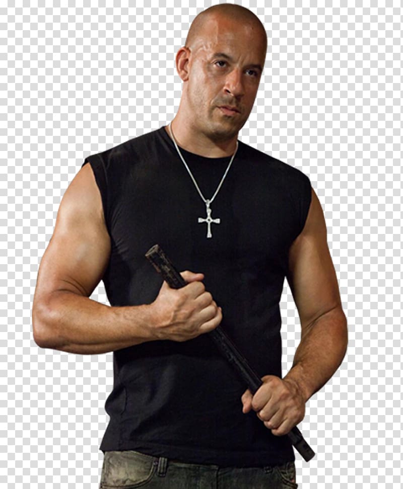 Vin Diesel Brian O\'Conner Hollywood Dominic Toretto Fast Five, vin diesel transparent background PNG clipart