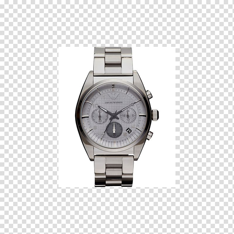 Giorgio Armani Men\'s Emporio Classic Chronograph Watch Luxury Emporio Armani AR2434, watch transparent background PNG clipart