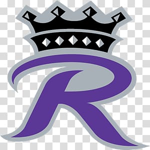 purple and black r with crown logo, Reading Royals Crown transparent background PNG clipart