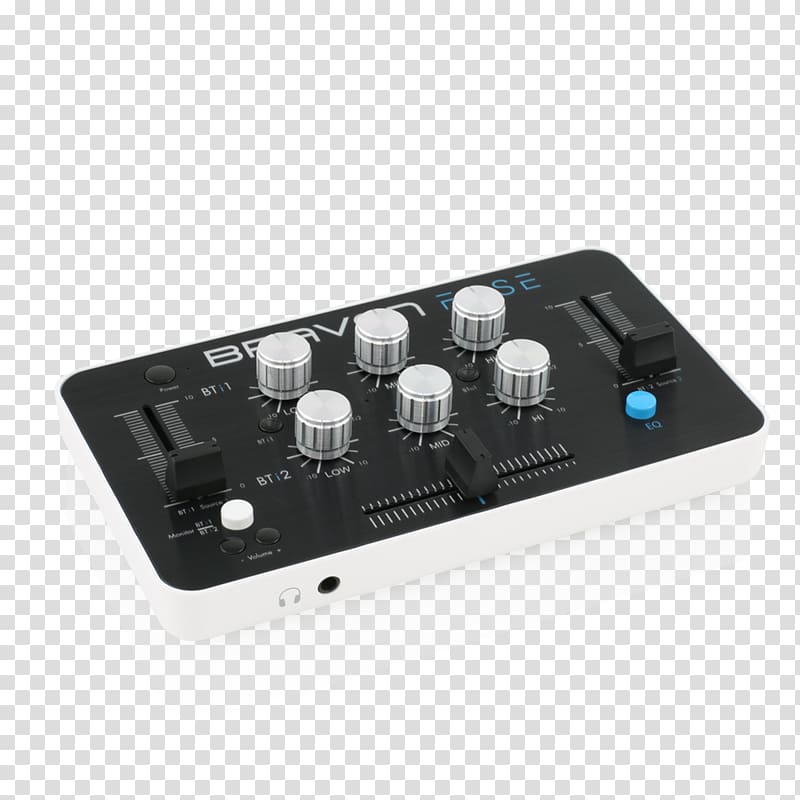 Audio Mixers Braven Fuse Wireless Bluetooth Audio Mixer DJ mixer, bluetooth transparent background PNG clipart