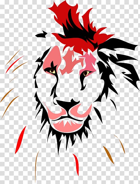 Lion graphics Open, lion heart transparent background PNG clipart