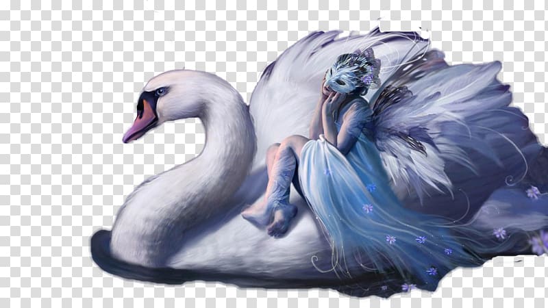 Fairy Animation High-definition television , Swan and Beauty transparent background PNG clipart