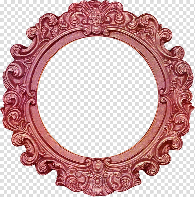 red floral engraved frame, frame Decorative arts , Red frame pattern transparent background PNG clipart