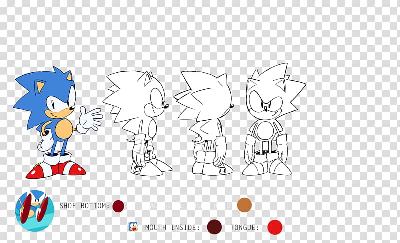 Sonic Mania Tails Sonic Chaos Concept art, Metrics Reference Model transparent background PNG clipart