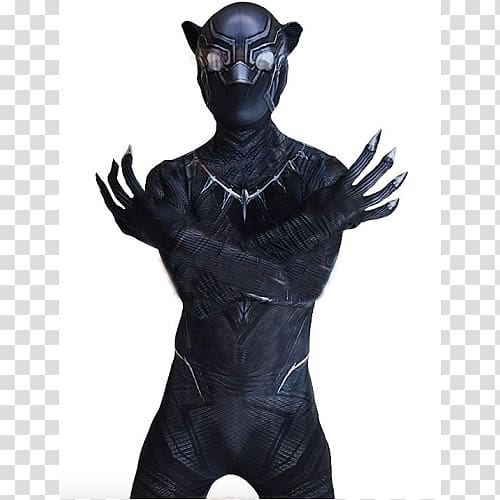 Black Panther Halloween costume Suit Zentai, Pantera negra transparent background PNG clipart