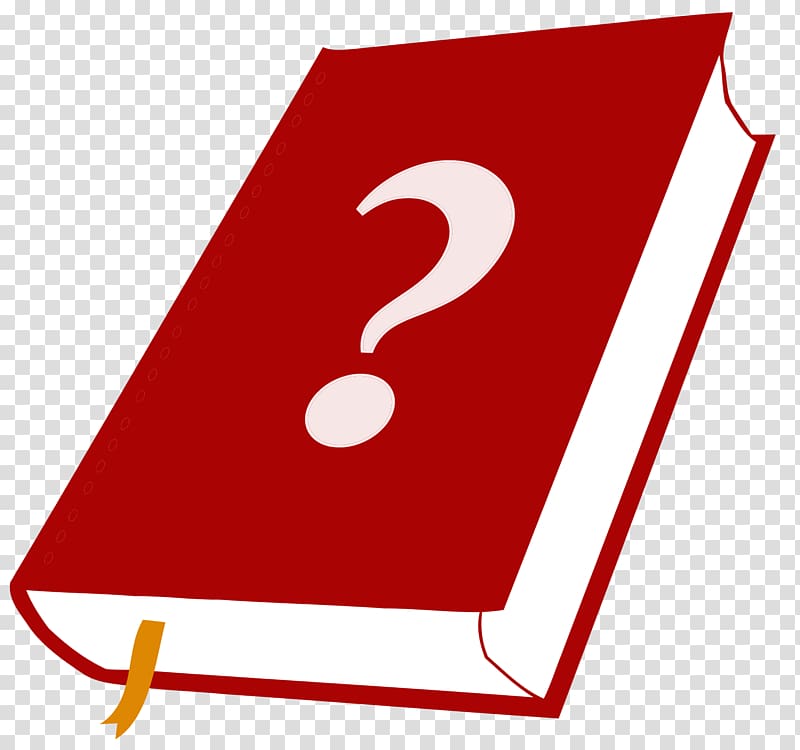 Question mark Book cover , livres transparent background PNG clipart